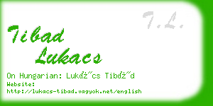 tibad lukacs business card